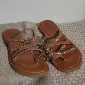 B1G1 HALF OFF - Strappy Flat Sandals with accents